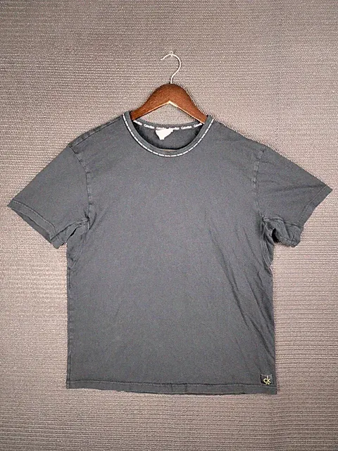 CK One t-shirt Calvin Klein perfume cologne promo size large cotton casual black