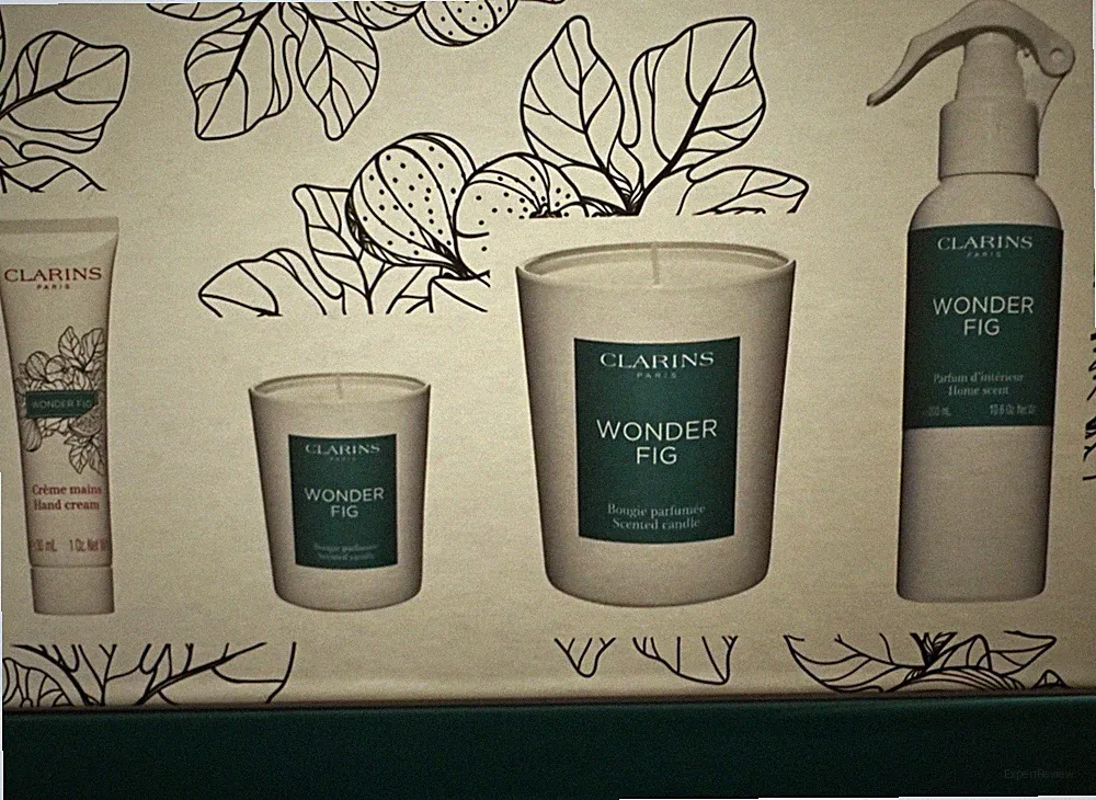 Clarins Candle Wonder Fig 180g 50g Collection Set Home Scent 200ml Handcreme 30