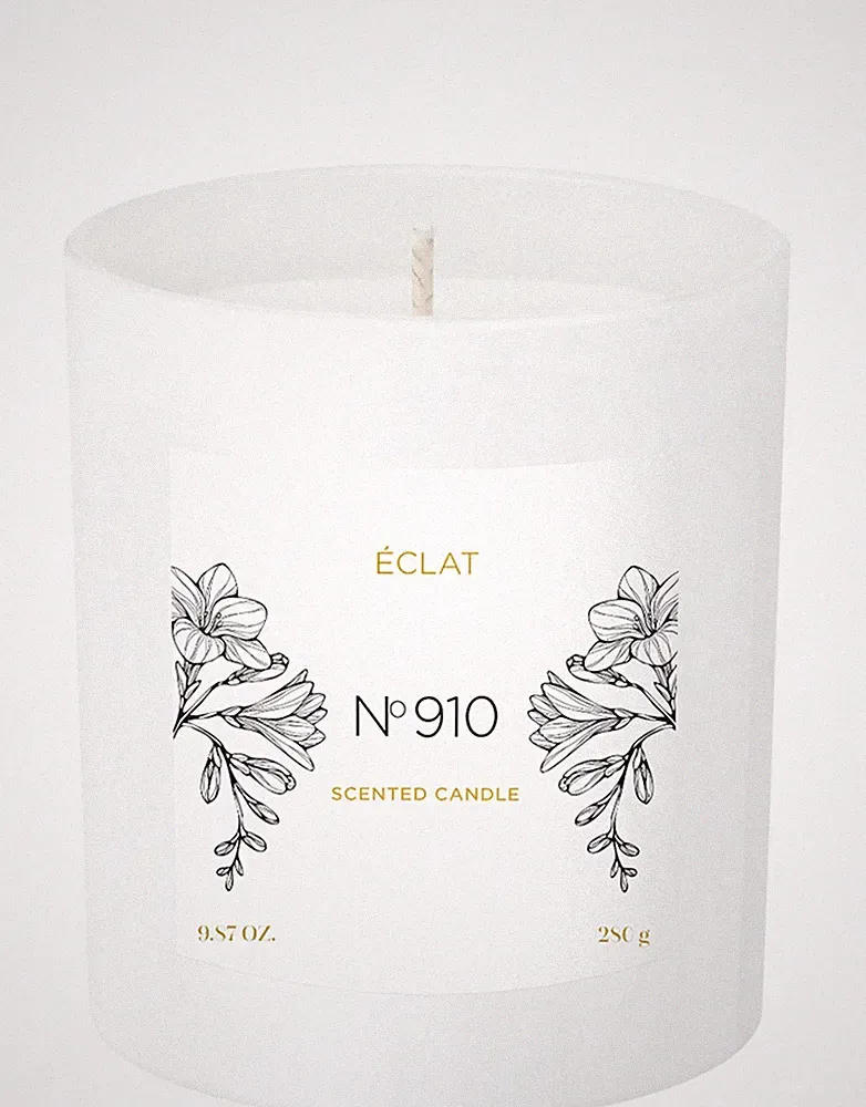 ÉCLAT 910 Duftkerze - natürliches Sojawachs, Vegan, 280g Kerze, Geschenk, handge