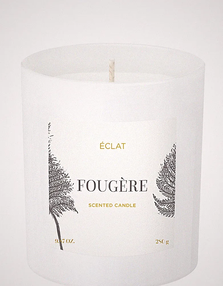 ÉCLAT Fougère Duftkerze - natürliches Sojawachs, Vegan, 280g Kerze, Geschenk, ha