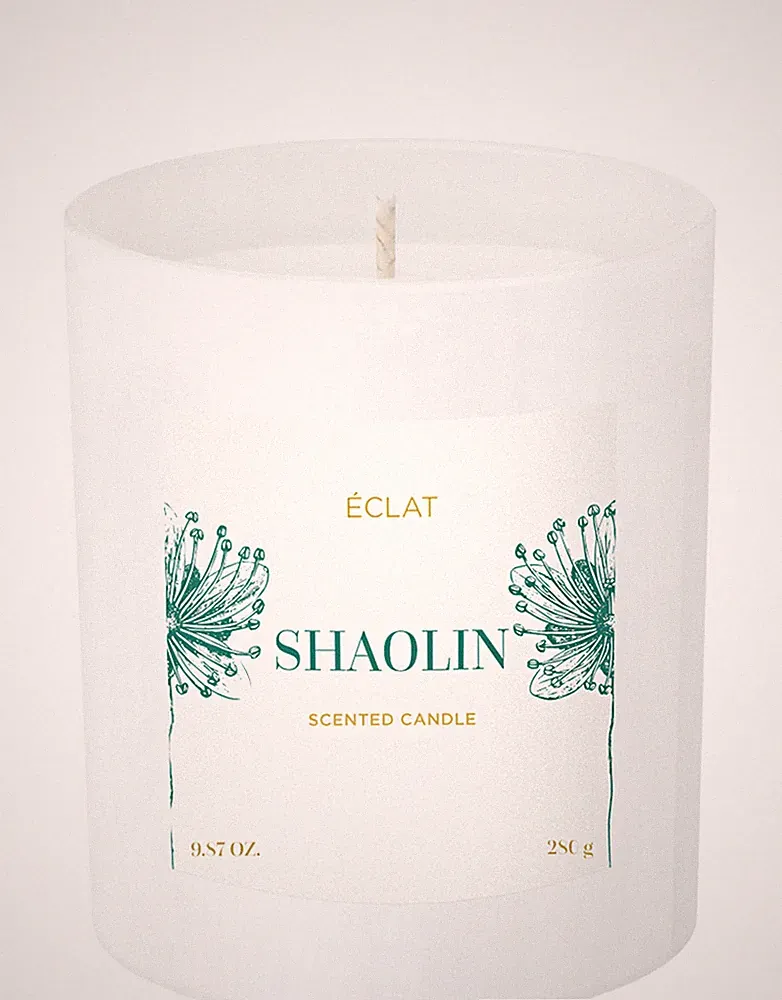 ÉCLAT Shaolin Duftkerze - natürliches Sojawachs, Vegan, 280g Kerze, Geschenk, ha