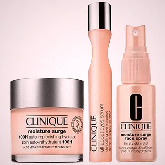 Clinique Moisture Surge Moisturiser 100H 75ml Augenserum 15ml Gesichtsspray 30ml Set