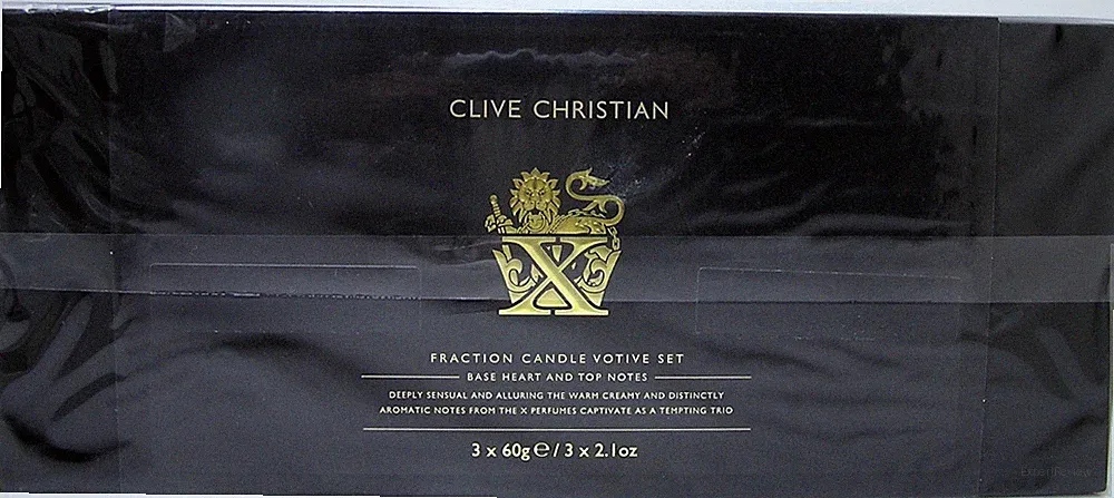 Clive Christian X Fraction Candle Votive Set Trio Kerzenset 3 x 60 g