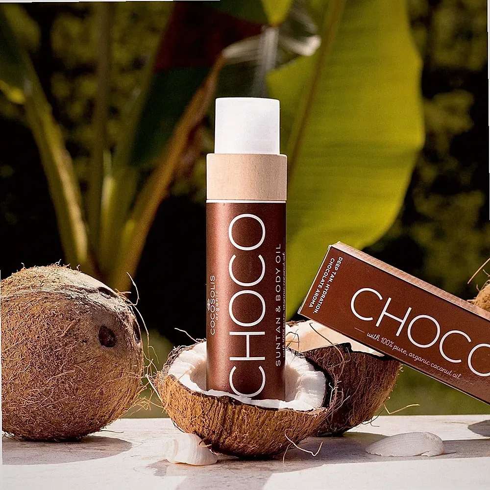 Cocosolis Choco Tanning Accelerator with Vitamin E, Cocoa Butter - Tanning oil