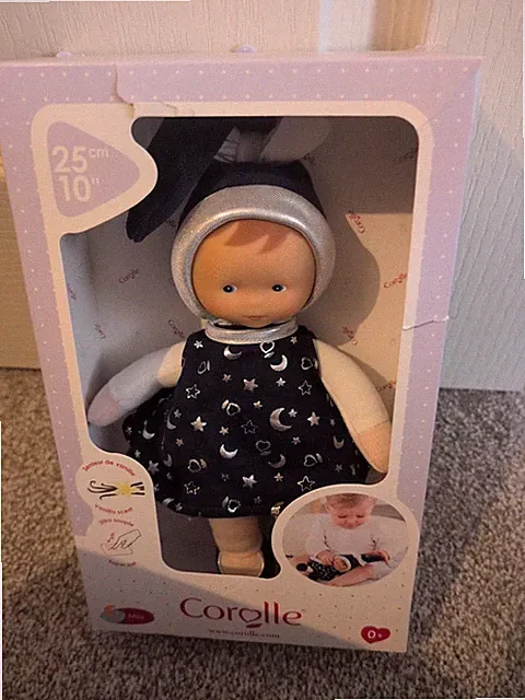 Corolle Miss Starlit Night 10 Zoll weiche Babypuppe für Alter 0+ Vanilleduft