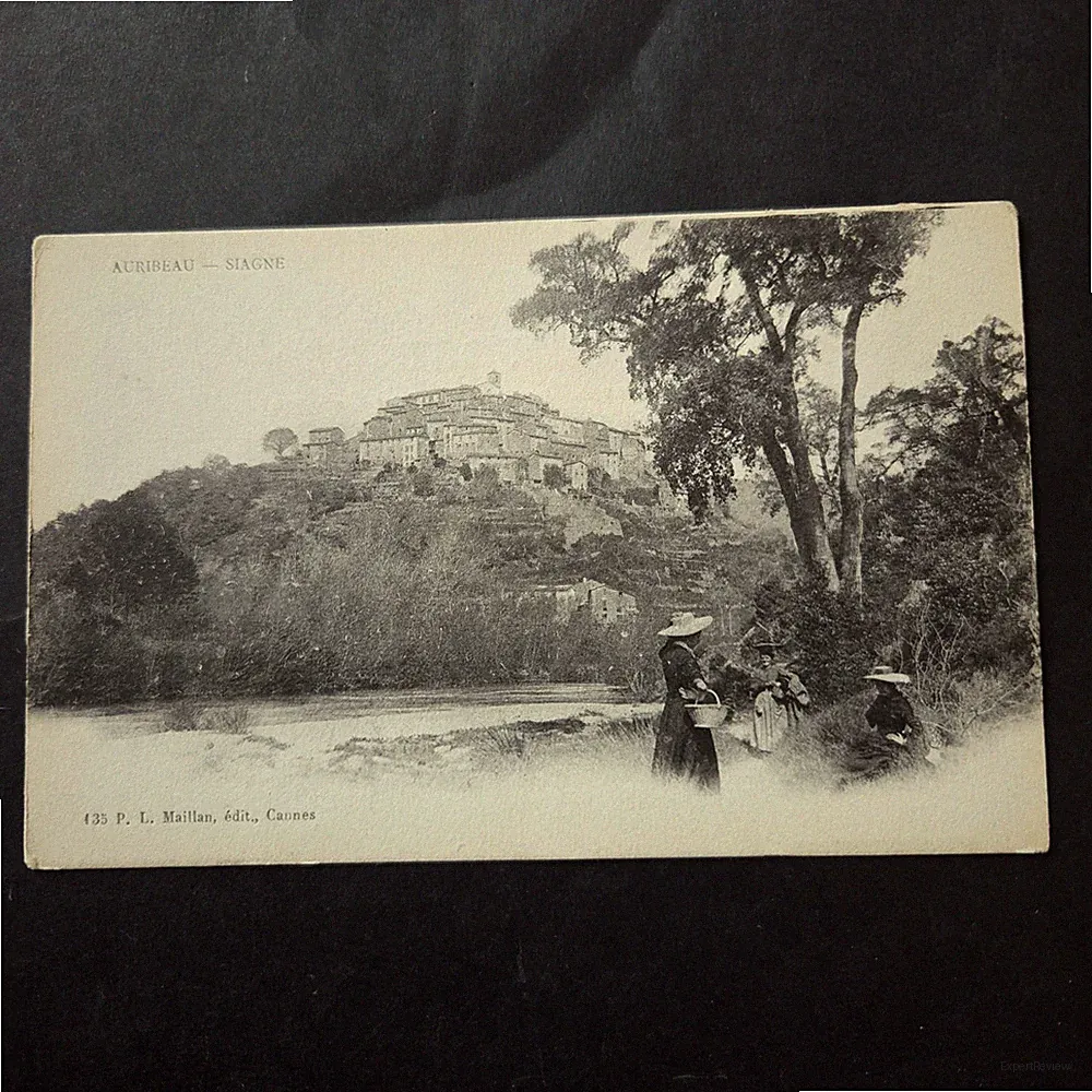 CPA 06 AURIBEAU Siagne Cueilleuses Fleurs Parfum Grasse Antike Postkarte
