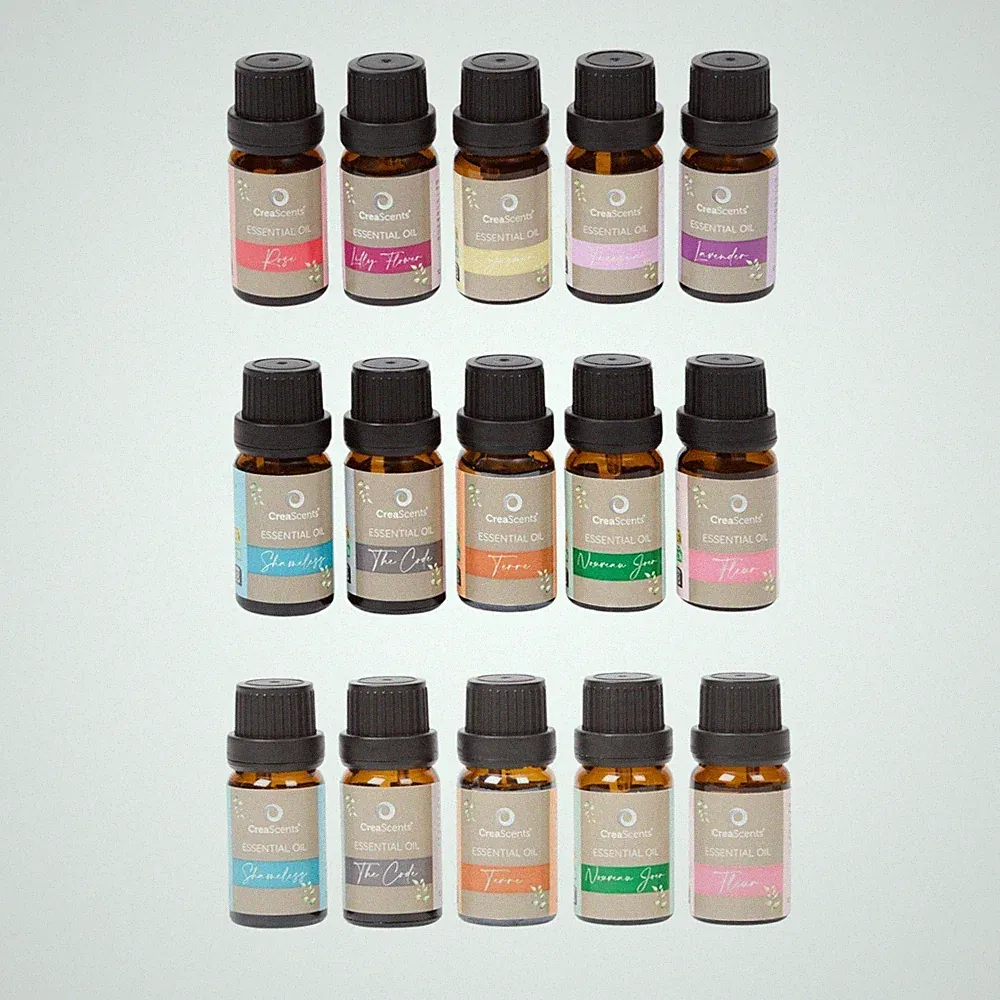 Creascents Duftöle Set 6×10ml – Aromaöl Raumduft Diffuser – Parfum Flower Nature