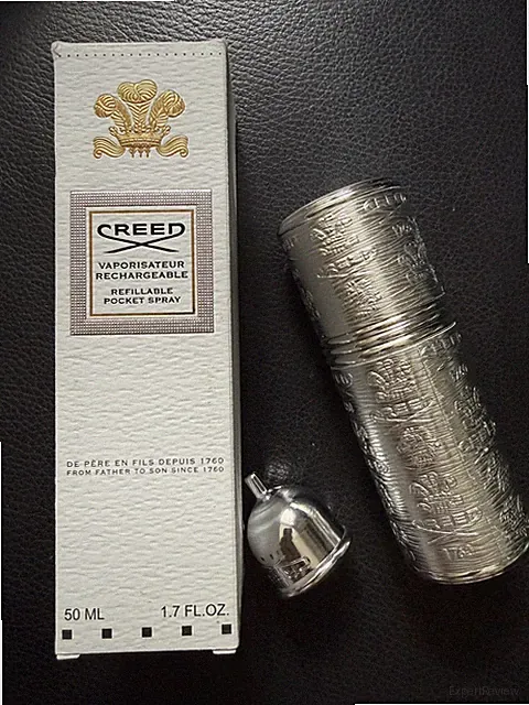 Creed Refillable Travel Atomiser Reise Flakon inkl. Silver Mountain Water Parfum