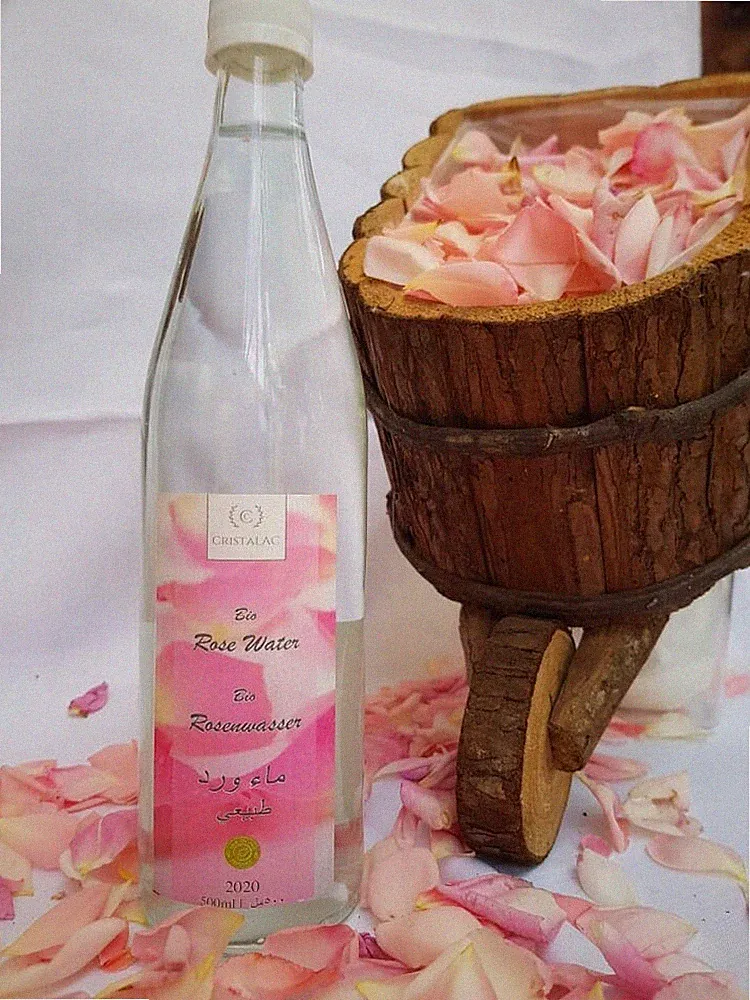 CristaLAC | 2x Hochwertiges Rosenwasser aus Kristallwasser & reinen Rosenblüte
