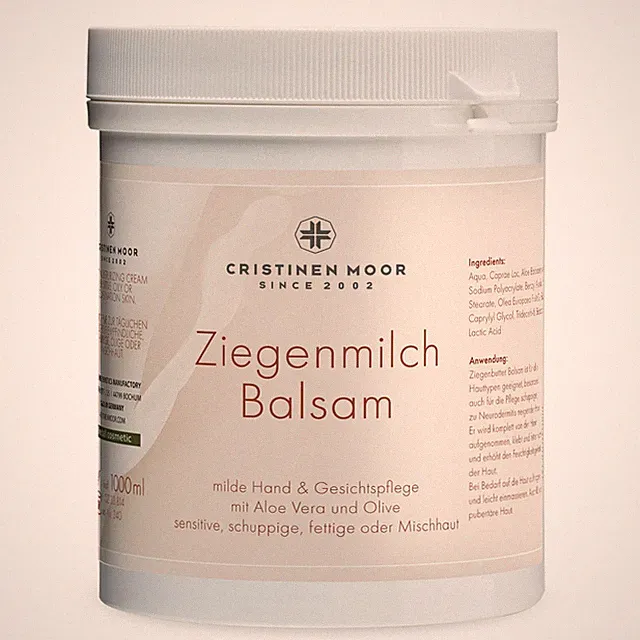 CRISTINEN MOOR Ziegenmilch Balsam - 1000ml mit Ziegenbutter