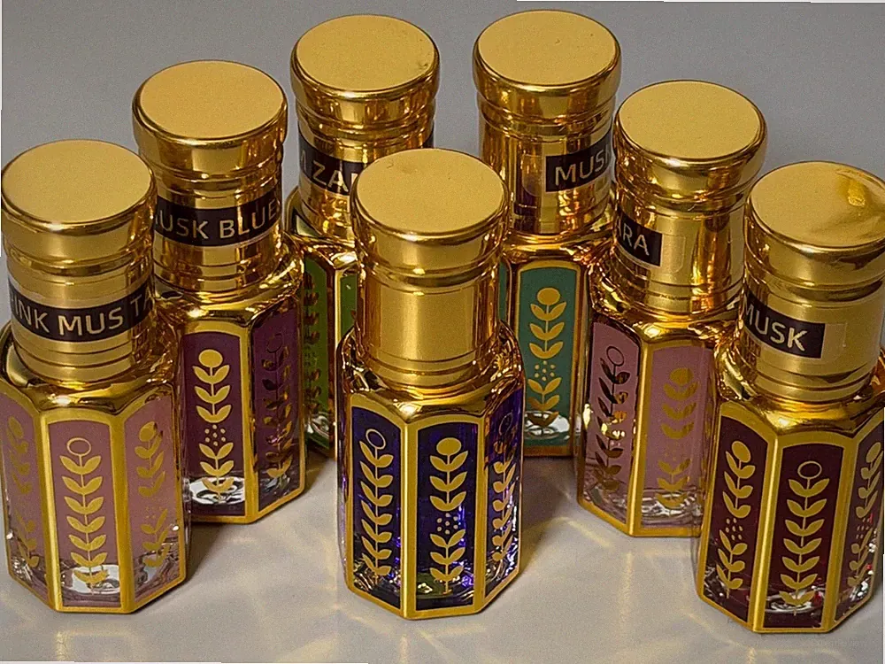 Damen Oud Attar Musk 90+ Premium Parfümöl Alkoholfrei Duft Design Flakon