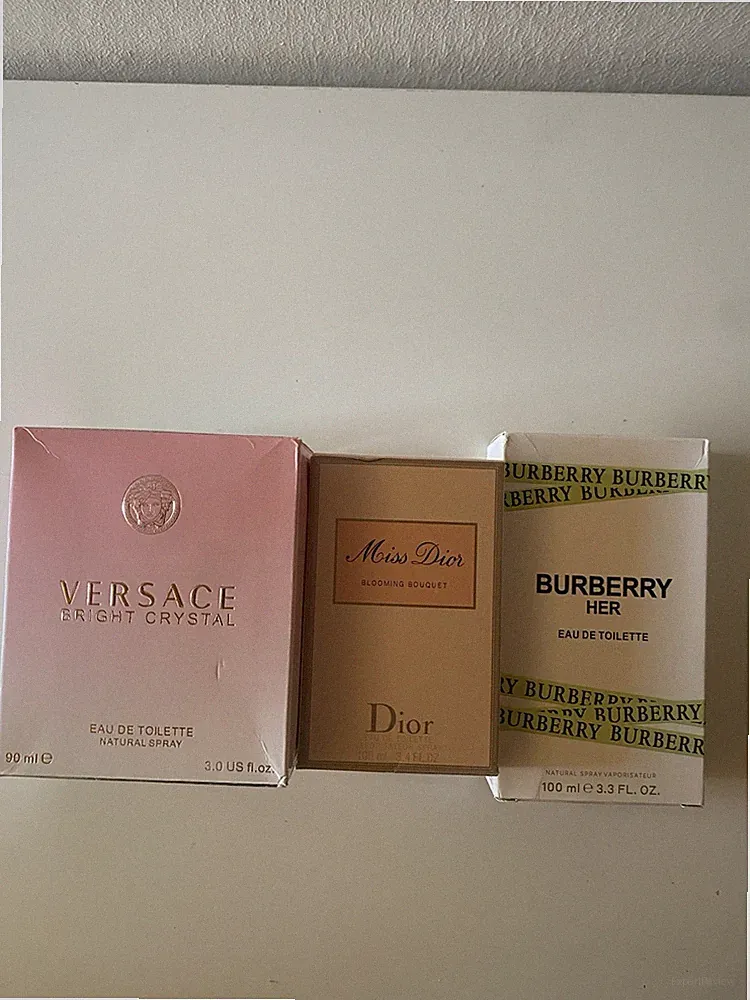 Damen Parfum Set Miss Dior Burberry Her Versace Bright Crystal Neu Unbenutzt