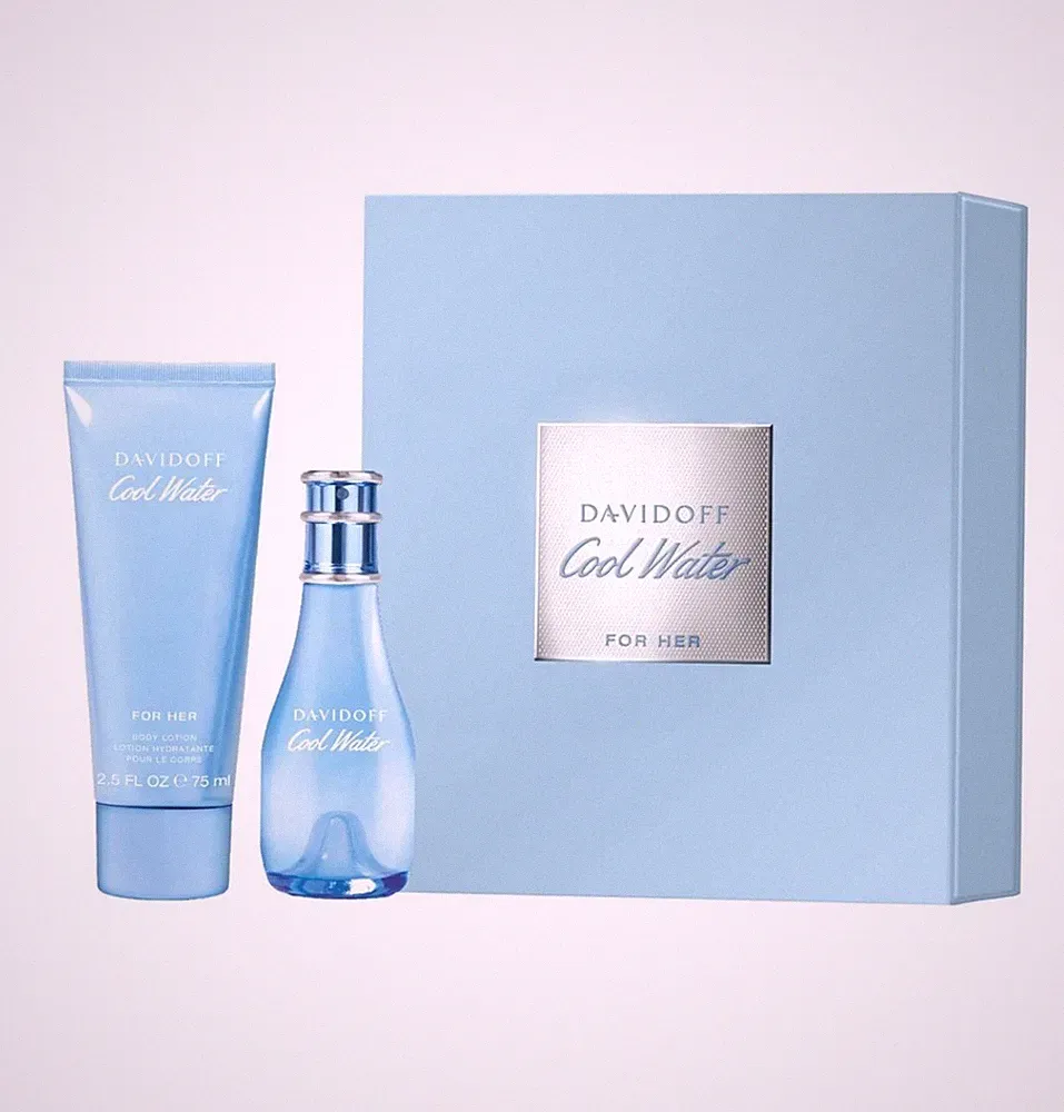 Davidoff Cool Water for Her Set 30 ml Eau de Toilette + 75 ml Body Lotion OVP