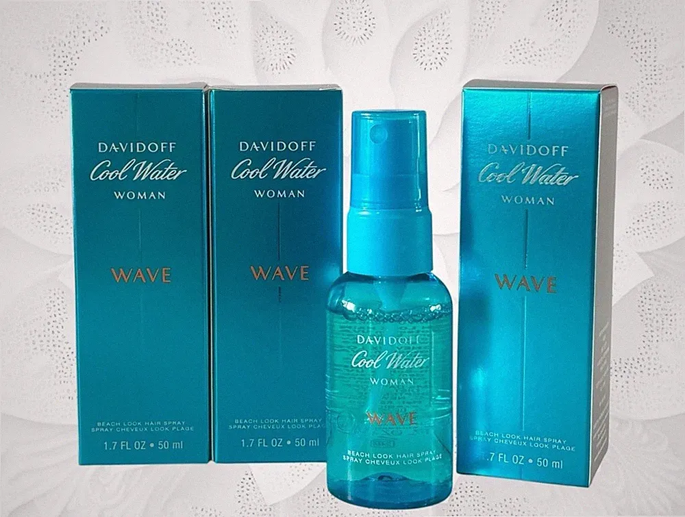 Davidoff Cool Water Wave Woman 150 ml Parfum Haar Spray Hair 3 x 50 ml
