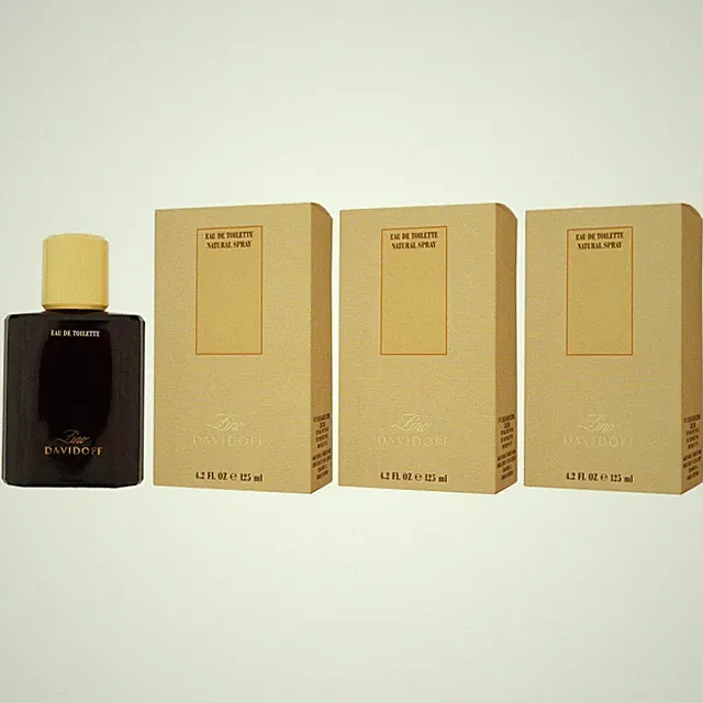 Davidoff Zino 3 x 125 ml Eau de Toilette EDT Herrenduft Herren Duft Set