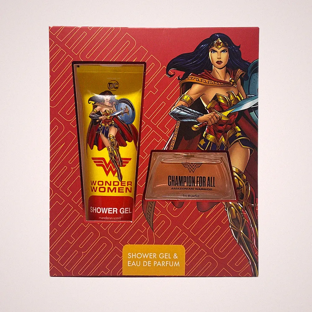 DC Superhelden Wonder Woman Geschenk Set für Frauen Duschgel & Eau De Toilette