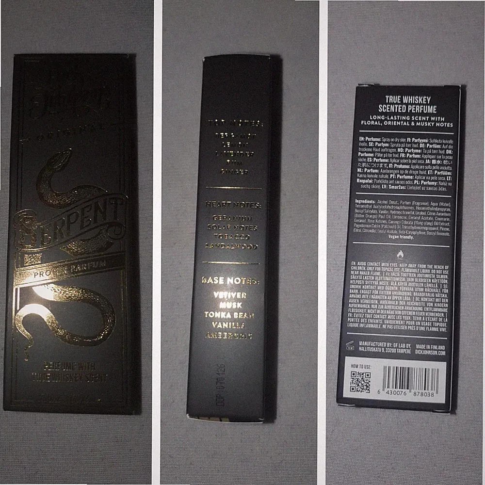 Dick Johnson Eau De Parfum Herren Parfüm Männer mit Whiskey/Vanille-Duft Neu