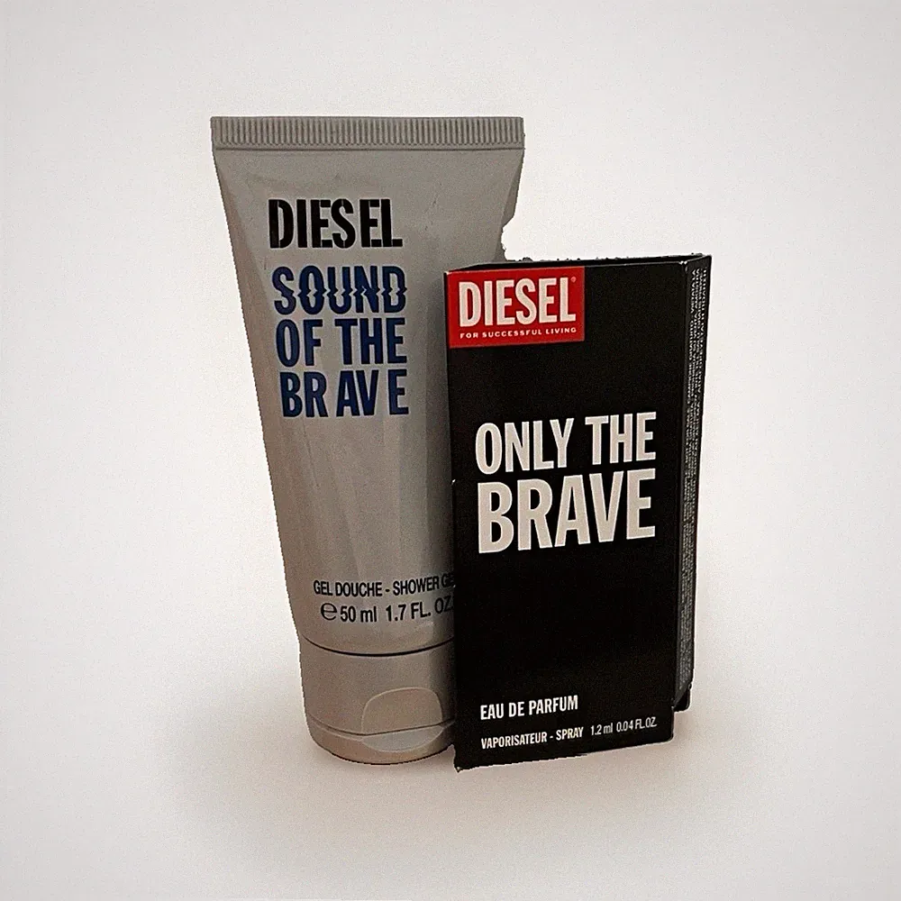 Diesel Only The Brave Shower Gel 50 ml & Eau de Parfum (EDP) 1,2ml Spray