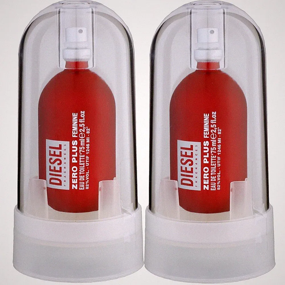 Diesel Zero Plus Feminine 2 x 75 ml Eau de Toilette EDT Set Damenduft