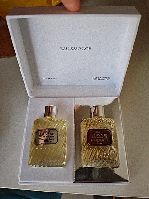 Dior Eau Sauvage 10ml + 10ml Fraicheur Cuir (Auslaufmodell) Splash Mini Set Selten
