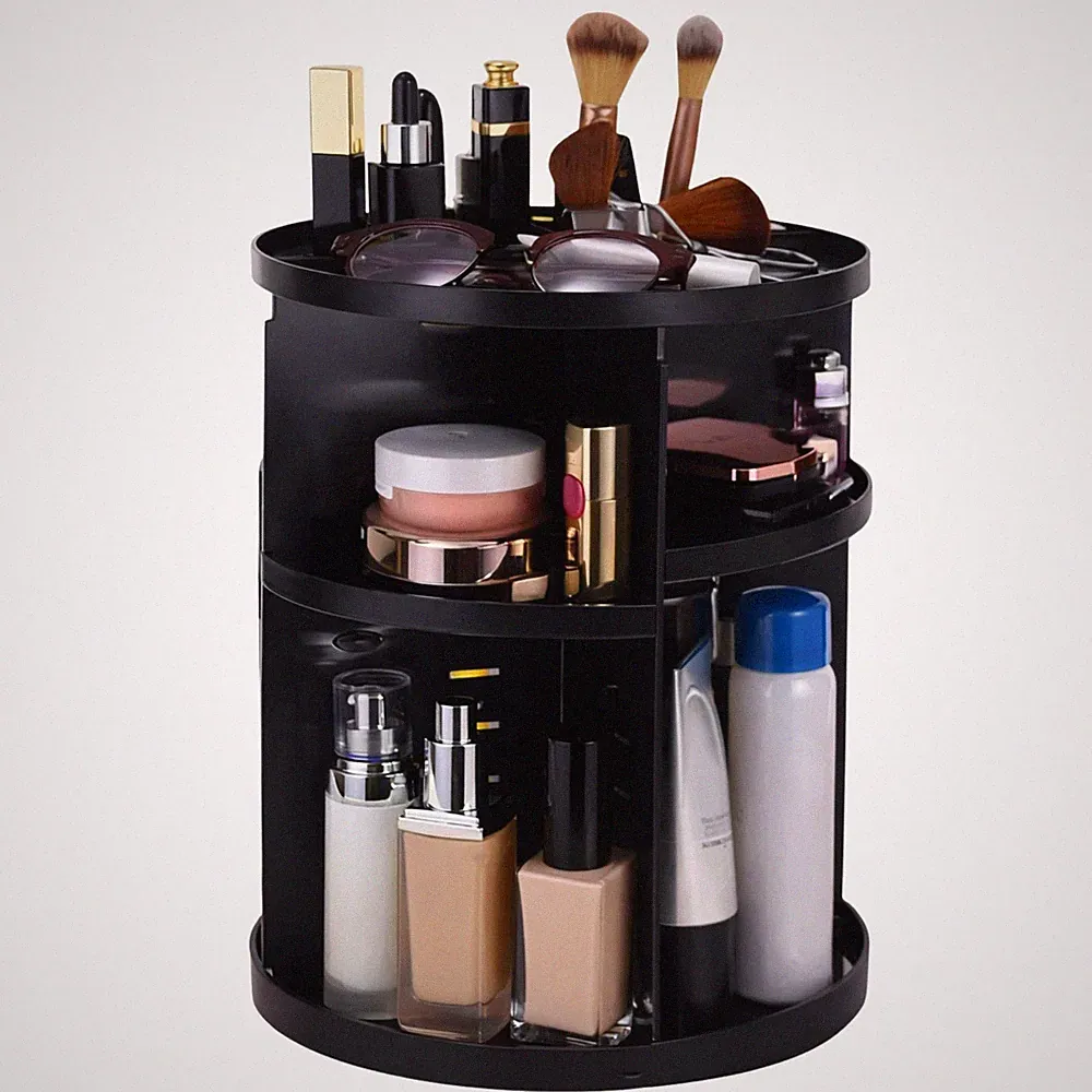 Drehbarer Make-up Organizer Groß 360 Kosmetik Aufbewahrungsbox Parfüm Display Ständer