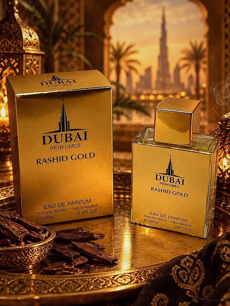 Dubai Perfumes Rashid Gold Eau de Parfum 100ml Men | Unisex Oriental Duft