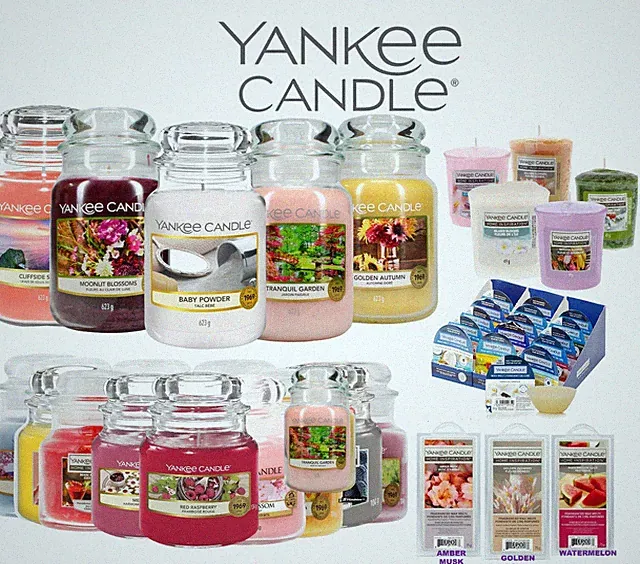 Duft Yankee Candle große Gläser - 623g, 3 x (140g, 75 oder 49g) Parfum 150 Stunden