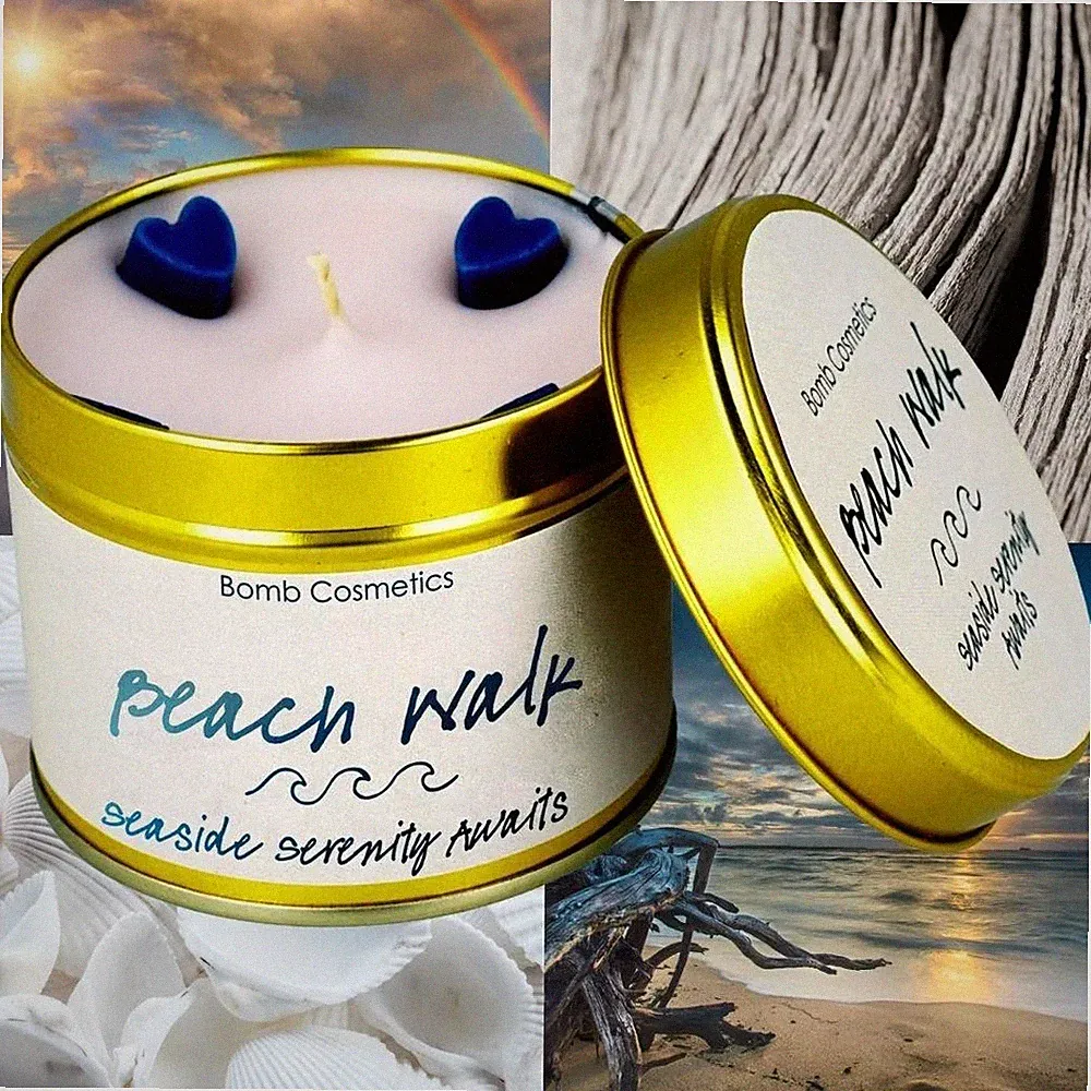 Duftkerze in Dosen Fresh Mint Ozeanduft Gelassenheit Herz Raumduft Geschenk