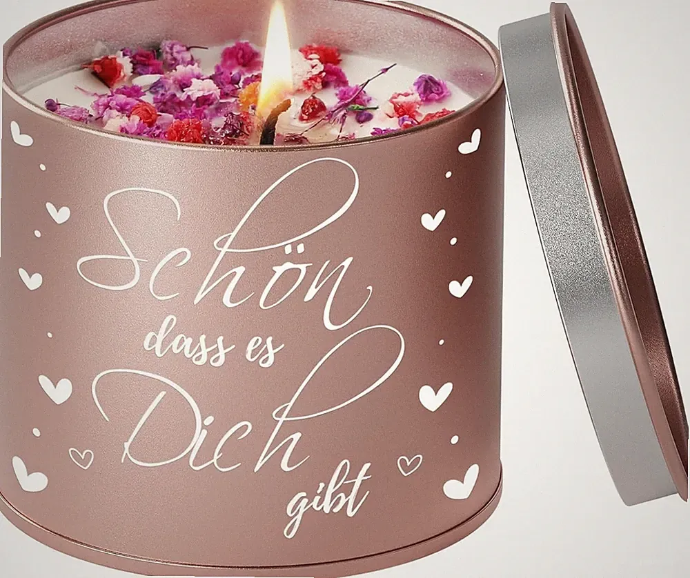 Duftkerze Lavendel 9OZ Metallbehälter Geschenk für Frauen Oma Mama Freundin