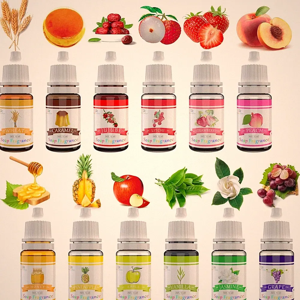 Duftöl Seifen Duftset 12x10ml Badebomben Kosmetik Schleim Parfüm
