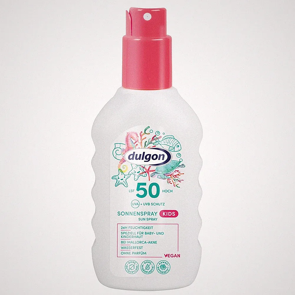 dulgon Sonnenspray Kids LSF 50 Speziell für Baby- & Kinderhaut 200ml 0% Parfüm