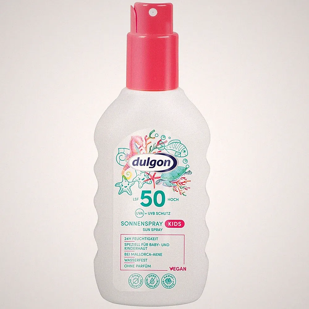 dulgon Sonnenspray Kids LSF 50 Speziell für Baby- & Kinderhaut 200ml 0% Parfüm