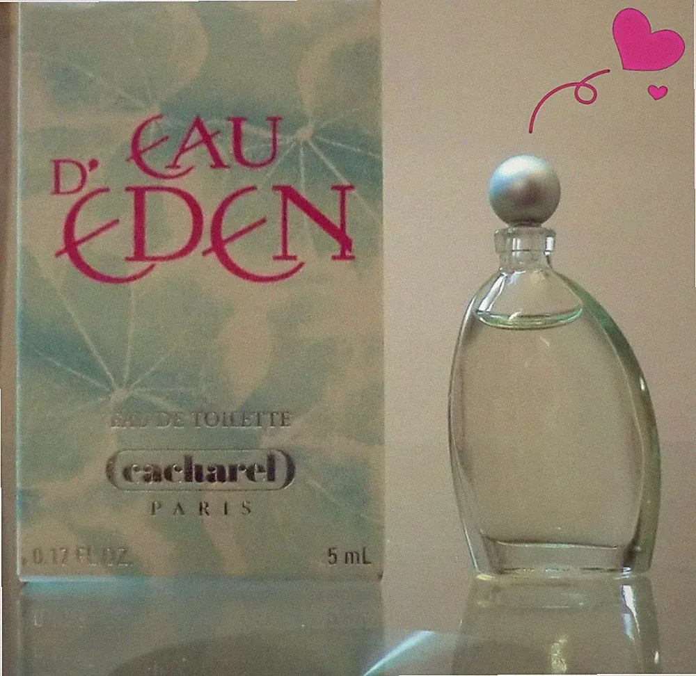Eau d'Eden ~ Eau de Toilette ~ Cacharel ~ 5ml Parfum Miniatur Rar Vintage 90's