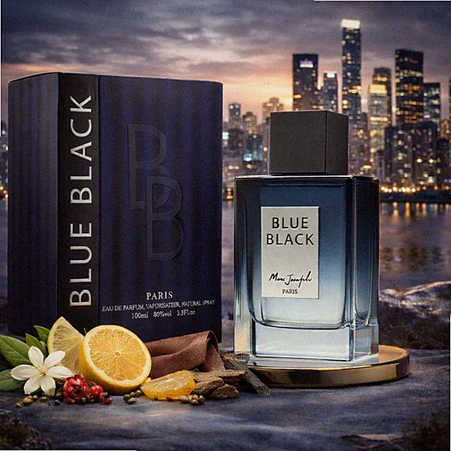 Eau de Parfum Blue Black Luxus Herrenduft Hergestellt in Paris 100 ml