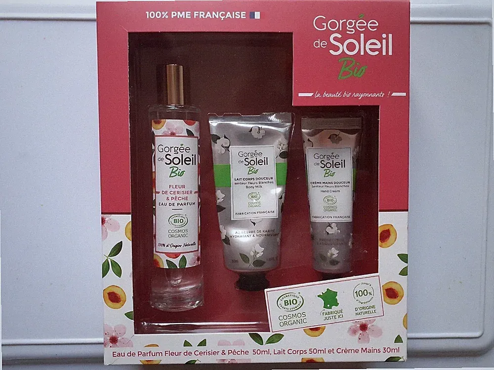 Eau de Parfum Box - Gorgée de Solel Bio Kirschblüte und Pfirsich