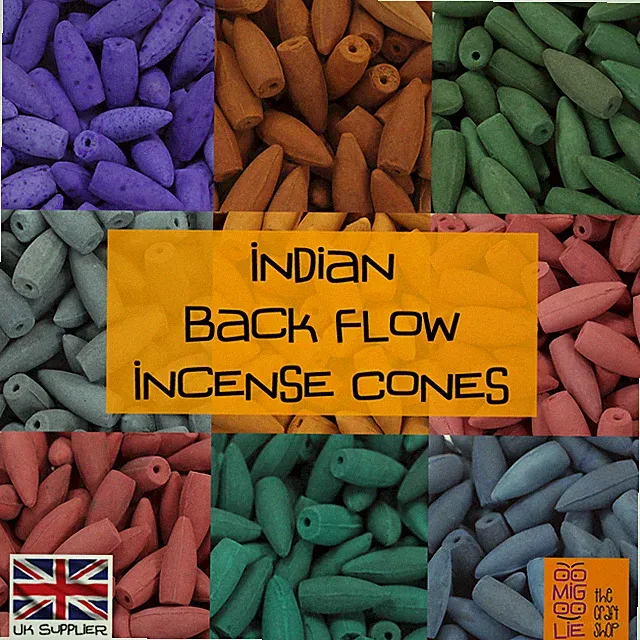 Echte indische Back Flow Räucherkegel * toller Duft Rückflussbrenner Insence