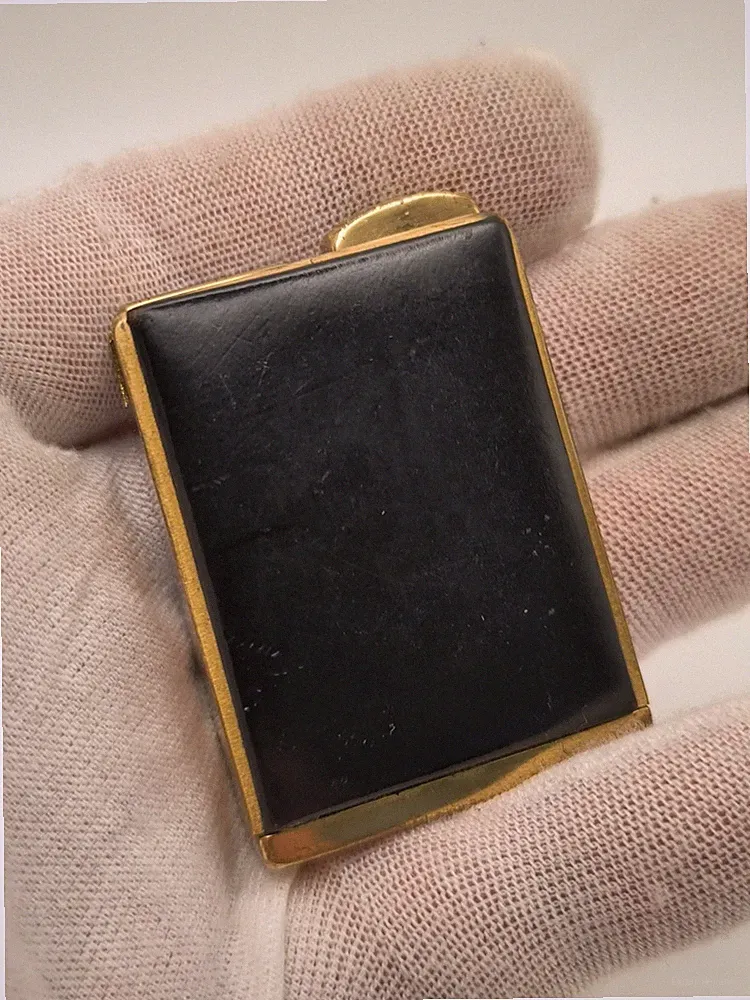 EIN Golden Seal Vintage Parfüm Zerstäuber Leder Metall Alt Sammler Parfüm