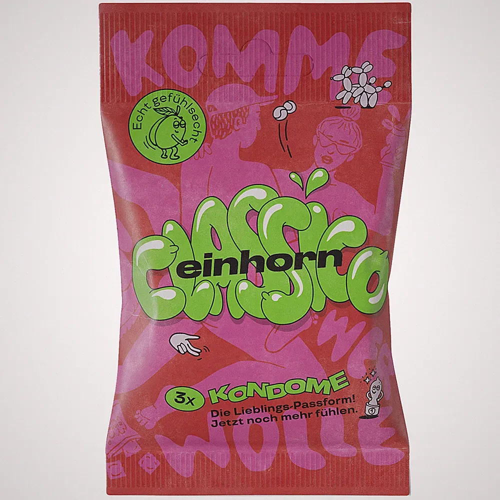 Einhorn Condoms CLASSICO | 3/7/13 Stück | vegan, befeuchtet, fair gehandelt