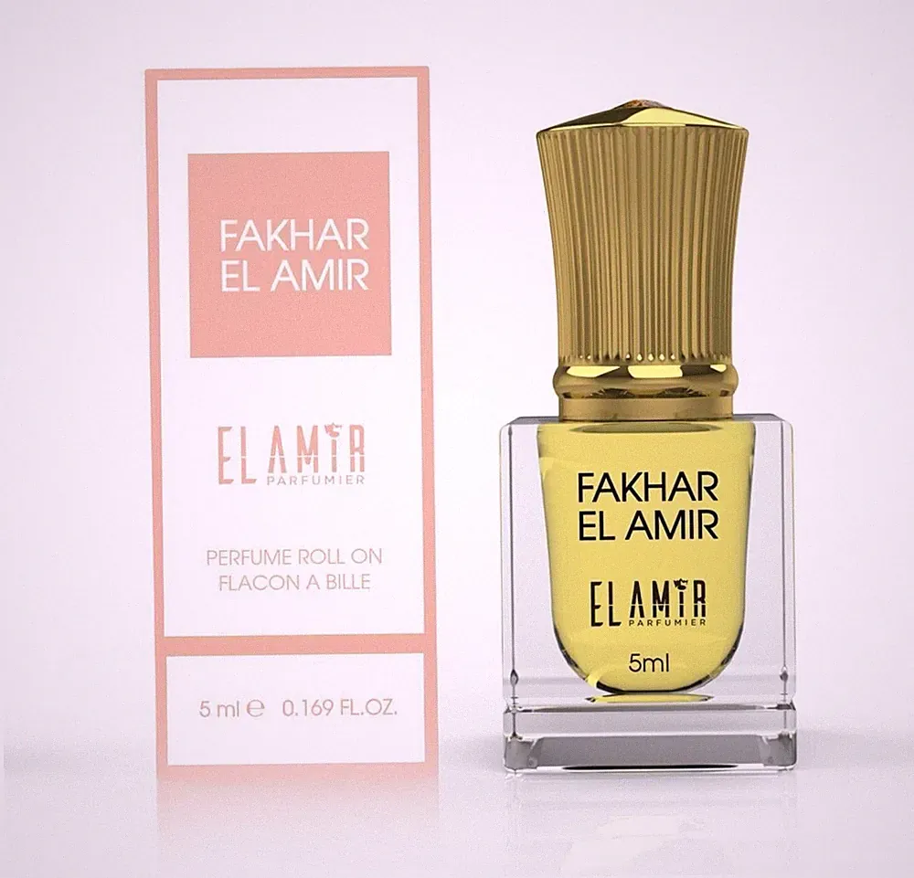 El Amir FAKHAR EL AMIR Parfümöl 5 ml– Alkoholfrei,Damen, Langanhaltend, Roll-On