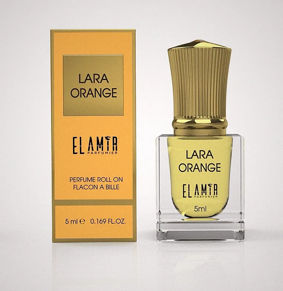 El Amir LARA ORANGE Parfümöl 5 ml – Alkoholfrei, Damen, Langanhaltend, Roll-On