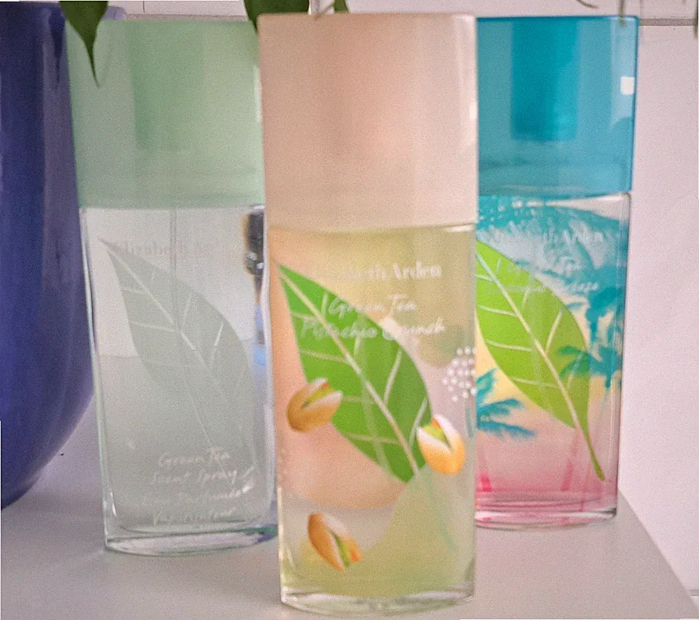 Elizabeth Arden 3 × Green Tea Parfum. Green Tea Scent, Coconut, Pistachio Crush