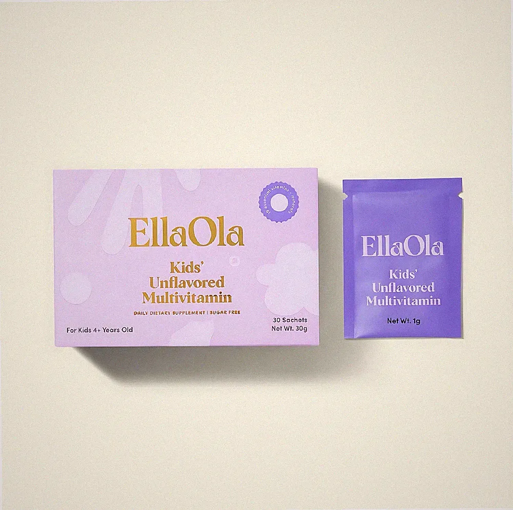 EllaOla Kinder Multivitamin ohne Geschmack. 30 Tage Vorrat.