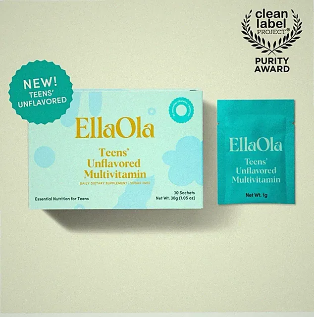 EllaOla Teens geschmacksneutral Multivitamin zuckerfrei 1 Monatsvorrat