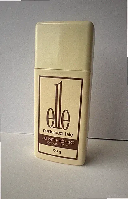 Elle Dufttalkum Lentheric 100g. Versiegelt unbenutzt Vintage Talkumpuder 70er Jahre