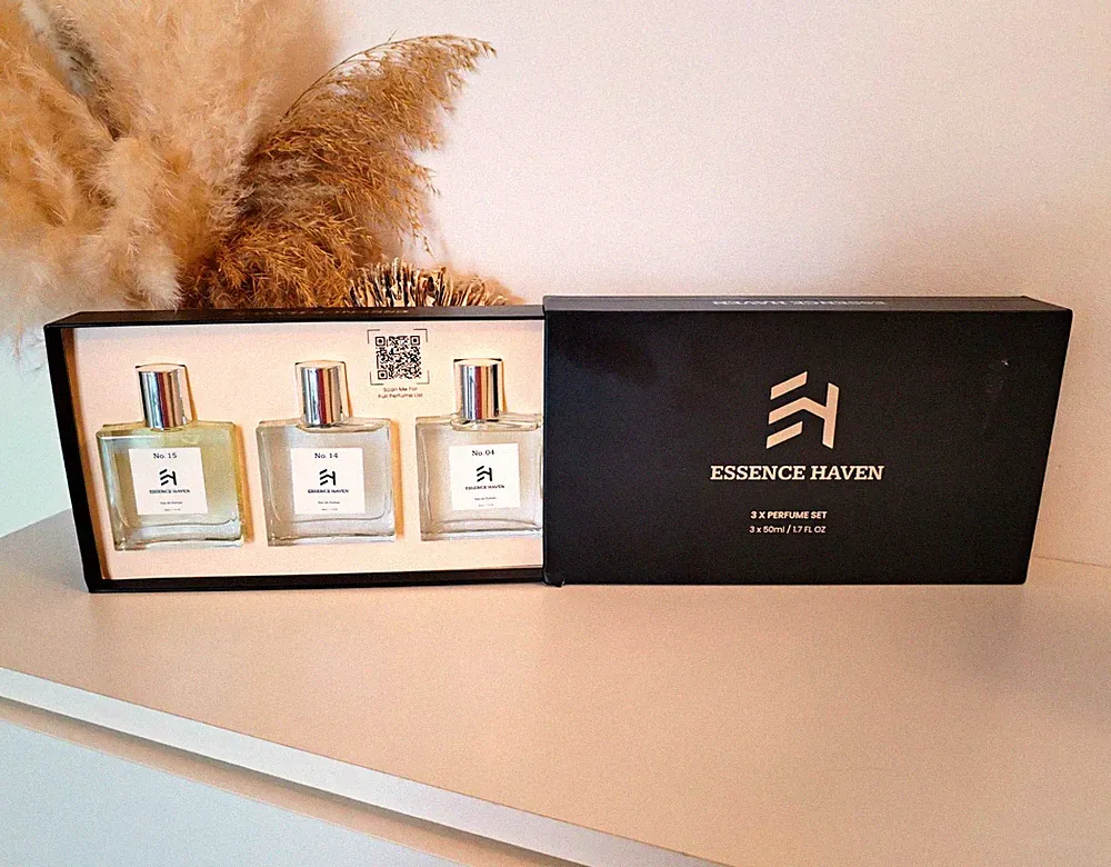 ESSENCE HAVEN Eau de Parfum Spray Set Reisegröße 3 x 50 ml No. 04/14/15 Neu
