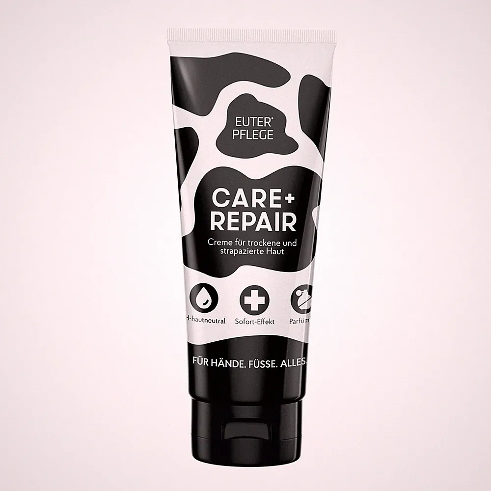 EUTERPFLEGE Care+Repair 200ml, Creme für trockene Haut, Handcreme ohne Parfüm