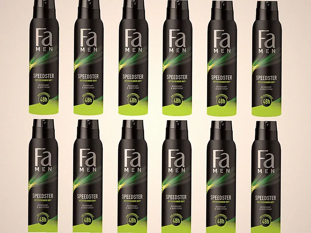 FA Deospray Men Speedster 150ml, 12x 150 ml, 12er Pack, langanhaltende Frische