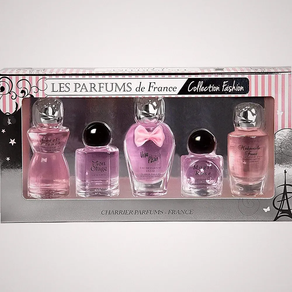 Fashion Collection Gift Set of 5 French Miniature Perfumes 1.75 fl.oz