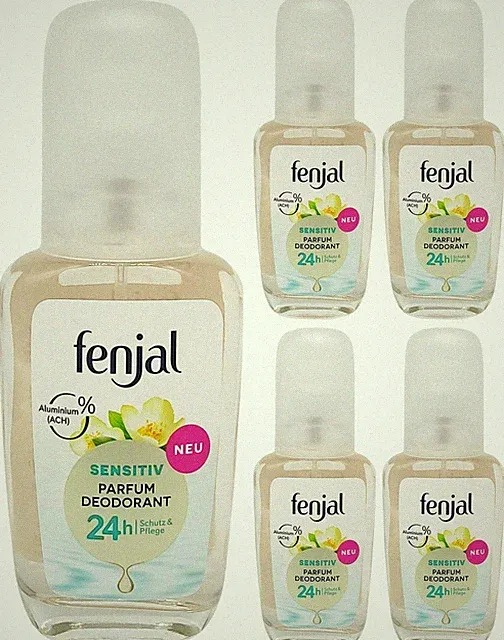fenjal Sensitiv Parfum Deodorant mit Panthenol 5x 75ml