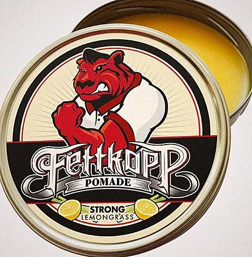 Fettkopp Pomade Strong CLASSIC- Zitronengras/Lemongras - firm hold